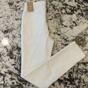 Madewell skinny white high waist jean